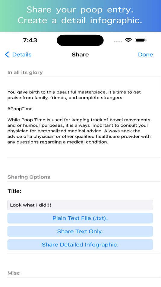 Poop Diary Tracker - 1.4 - (iOS)