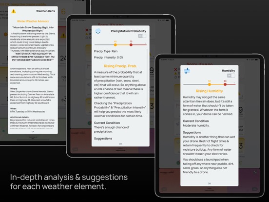 AURA Pro - Weather for Drones iPad screenshot 8 - Weather app