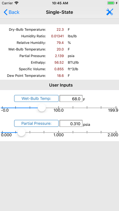 HVAC Psychrometric LT Screenshot