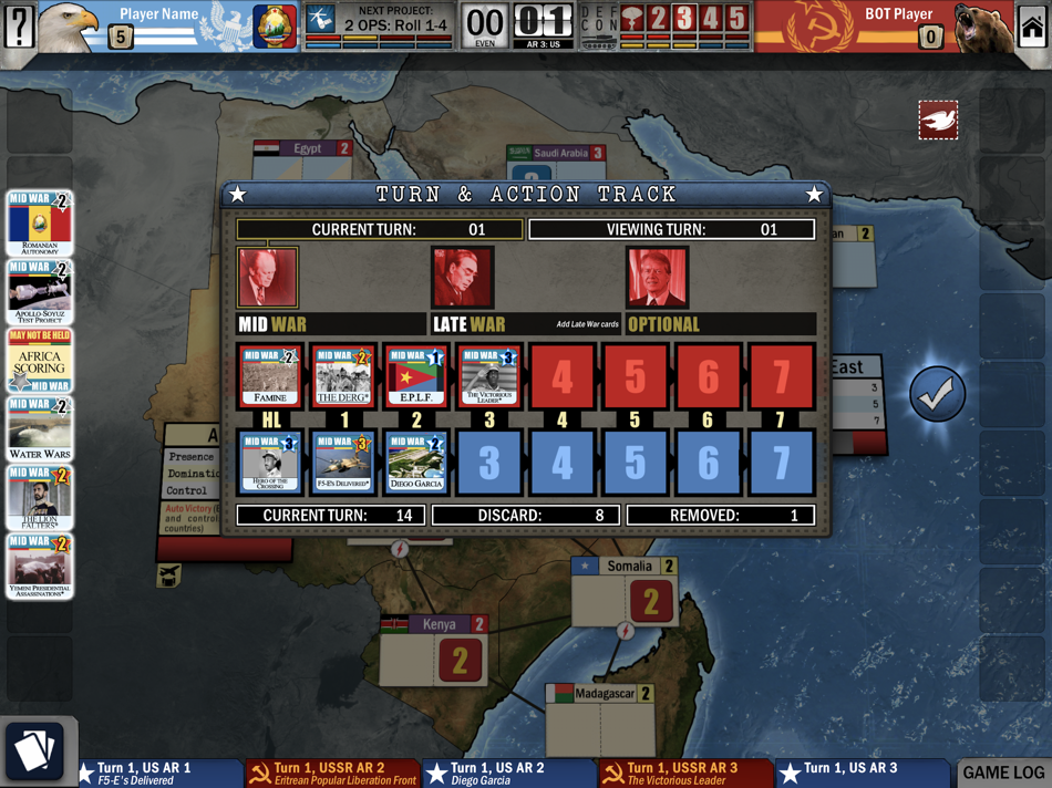 #7. Twilight Struggle: Red Sea (iOS) 由: Playdek, Inc.