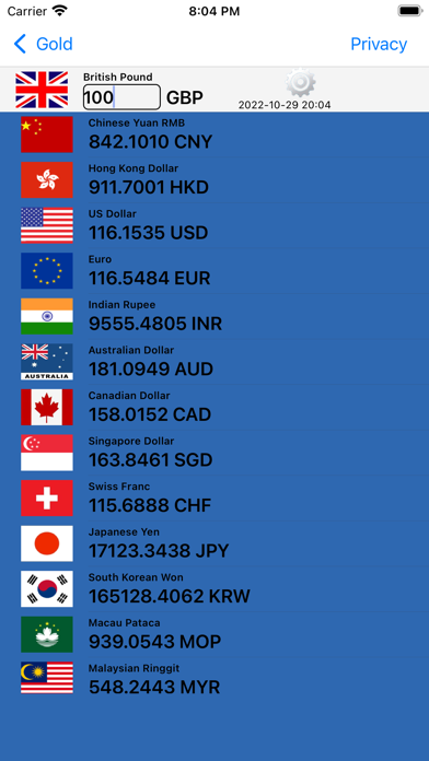 Gold price Live Silver:GBP USD