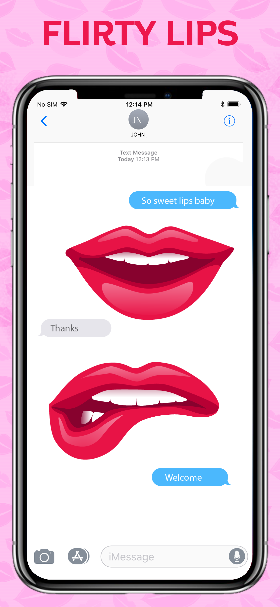 Flirty Lips Sticker screenshot 5
