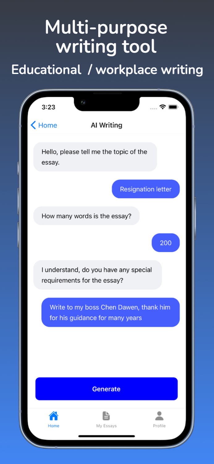 Essay Ease - AI Writing