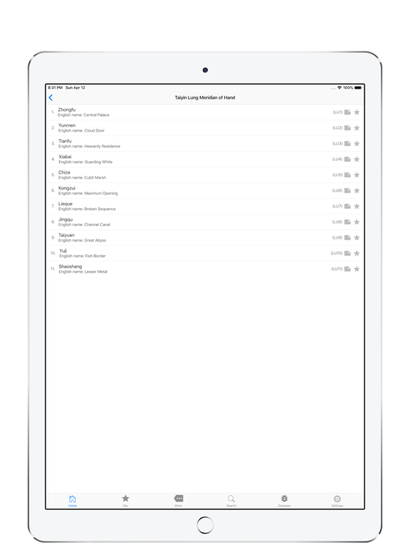 Screenshot #5 pour Acupuncture Points, cool index