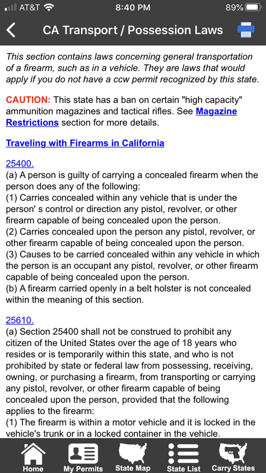 #6. CCW – Concealed Carry 50 State (iOS) Podle: Workman Consulting LLC