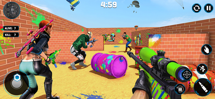 Paintball Gun Shooting Games