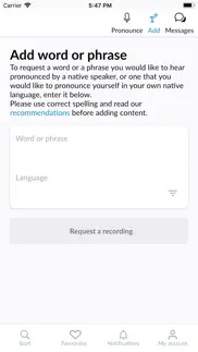 How to cancel & delete forvo pronunciation 4