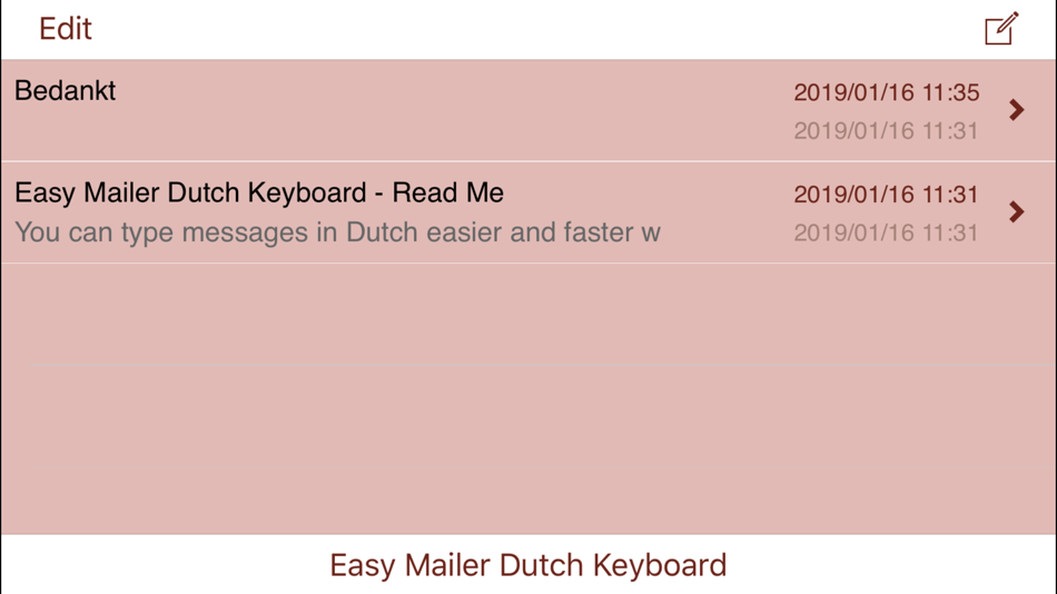 #4. Easy Mailer Dutch Keyboard (iOS) Podle: 4us