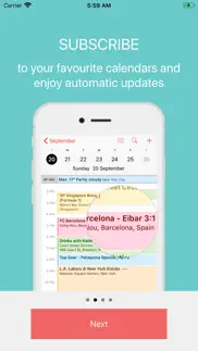 upcoming events calendar iphone screenshot 2