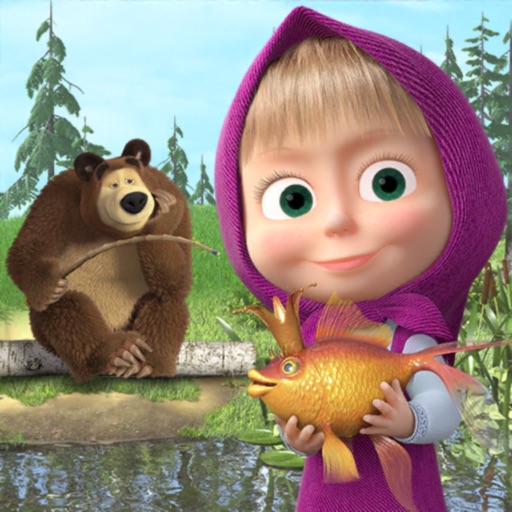 Masha and the Bear: Fishing icon