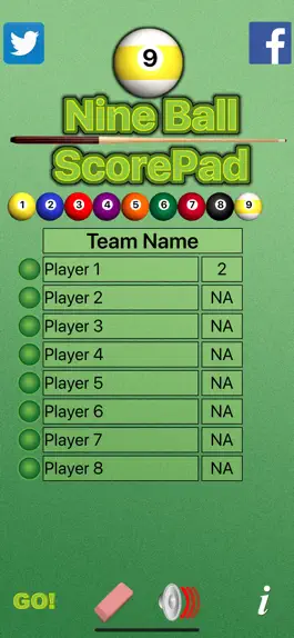 Game screenshot Nine Ball ScorePad hack