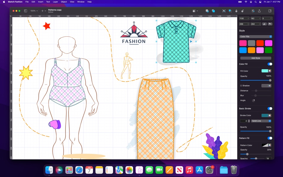 #4. Sketch Fashion (macOS) 由: Splash Colors