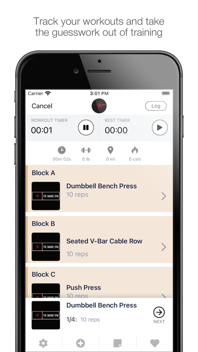 GARAGE GYM LLC Screenshot