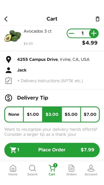 JustGo - Fast Grocery Delivery
