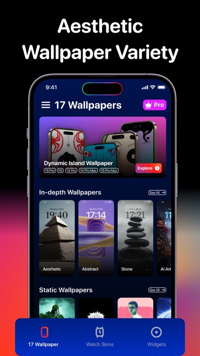 Wallpapers 17 : 4K & 3D Themes Screenshot