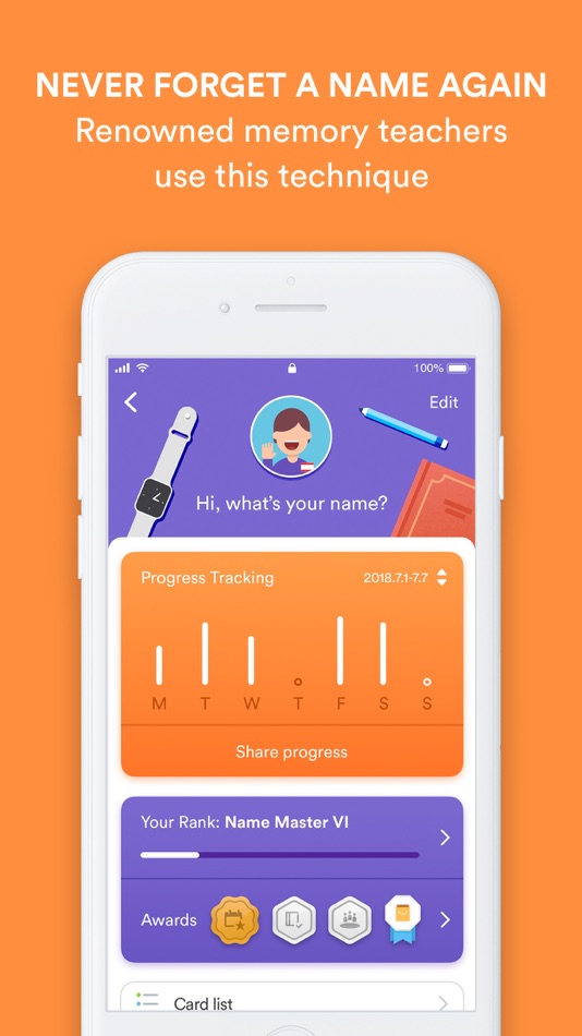#7. Name Skillz: Remember Names (iOS) 由: Neuro Skillz