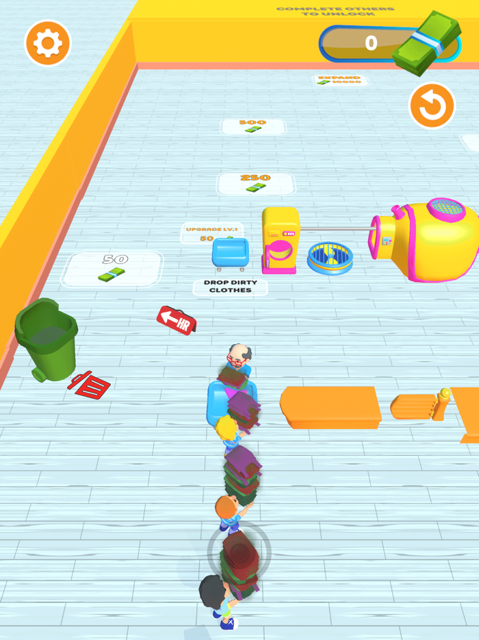 Laundry Rush - Idle Game