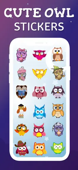 Game screenshot Cute Owl Emojis apk