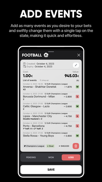 Betty - Sports Bet Tracker Screenshot