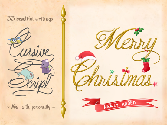 Screenshot #4 pour Cursive Script Stickers