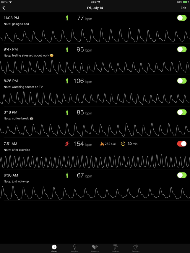 ‎Cardiio: Heart Rate Monitor Screenshot