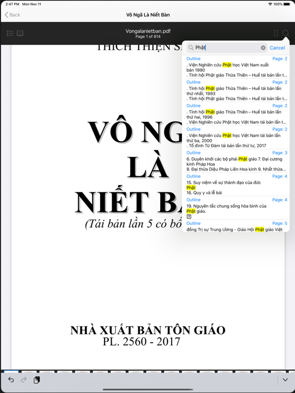 Thich Thien Sieu Toan Tap iPad screenshot 5 - Book app