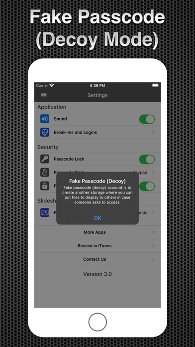 App Secret Screenshot