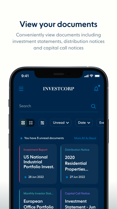 Investcorp Wealth Screenshot