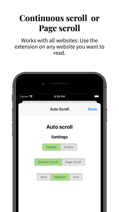 Screenshot #2 pour Auto Scroll - Flick Extension