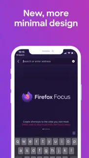 firefox focus: privacy browser iphone screenshot 1