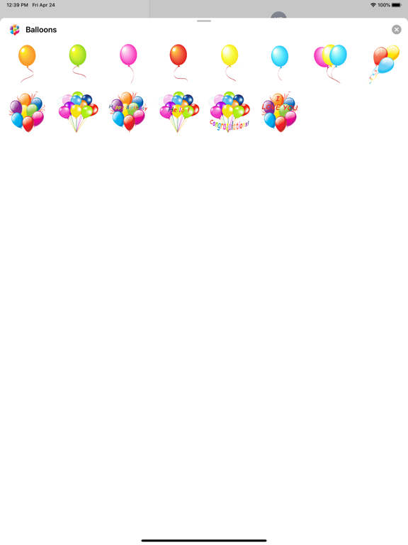 Screenshot #4 pour Best Balloon stickers & emoji