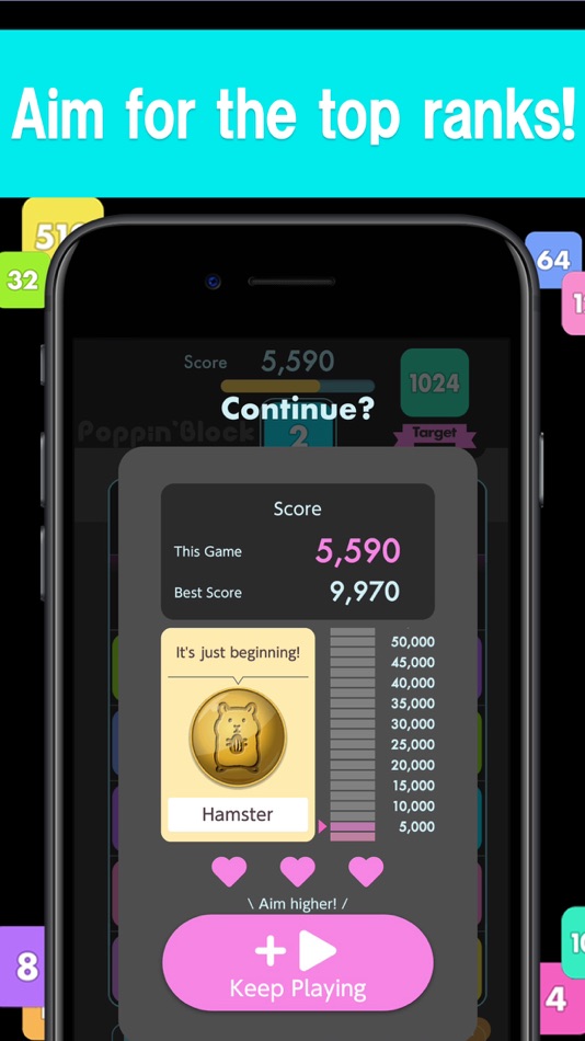 #3. Number drops with 2048 (iOS) 由: FURYU Corporation