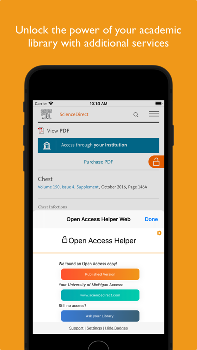 Open Access Helper Web Screenshot