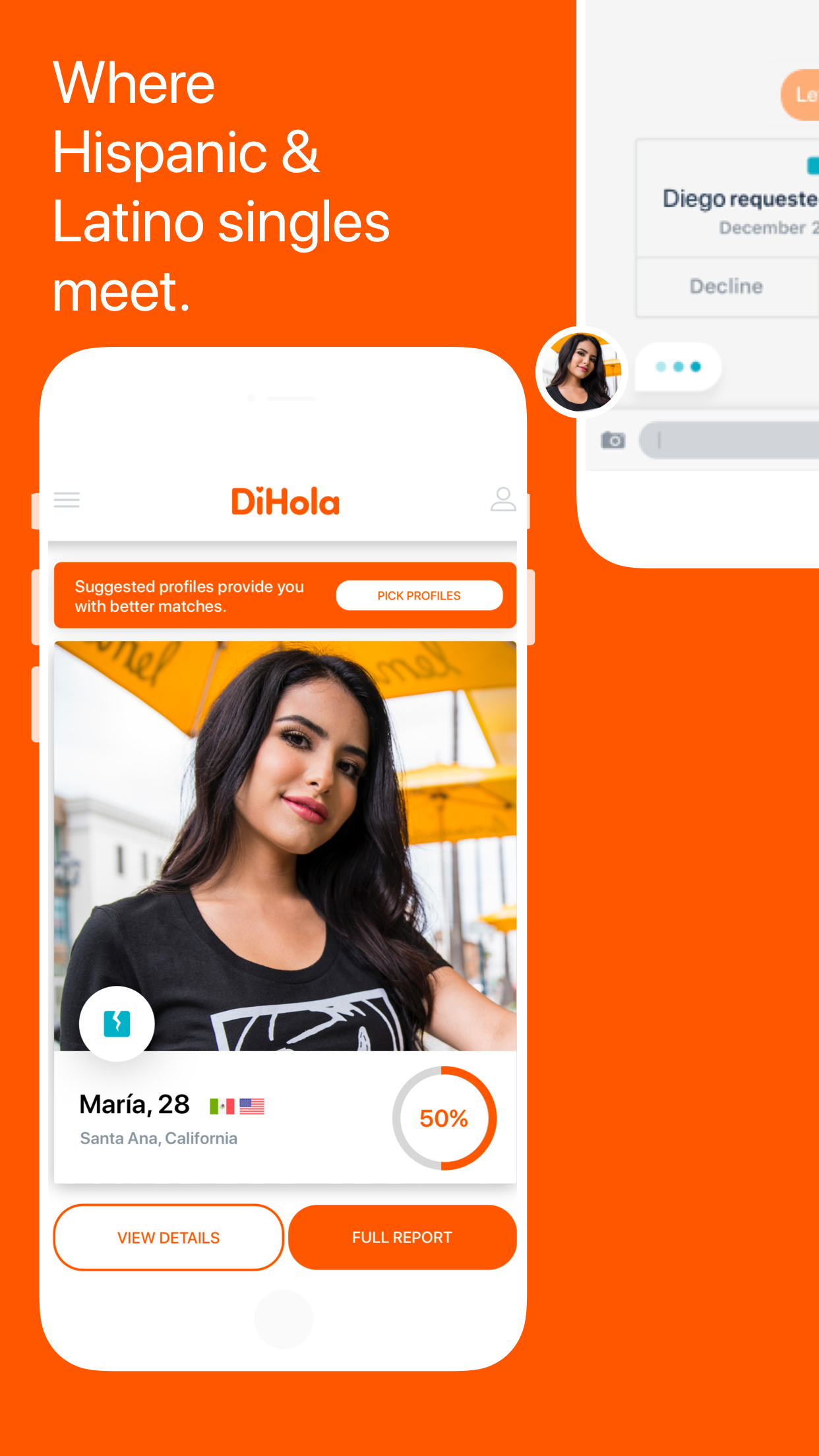 DiHola: Latino Dating App
