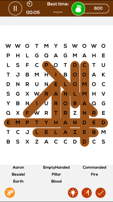 Giant Bible Word Search Puzzle Screenshot