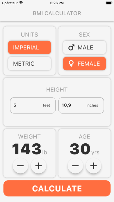 BMI Calculator - BMI Monitor Screenshot