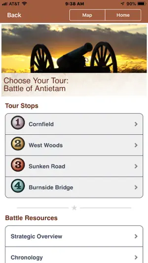 Antietam Battle App screenshot 3