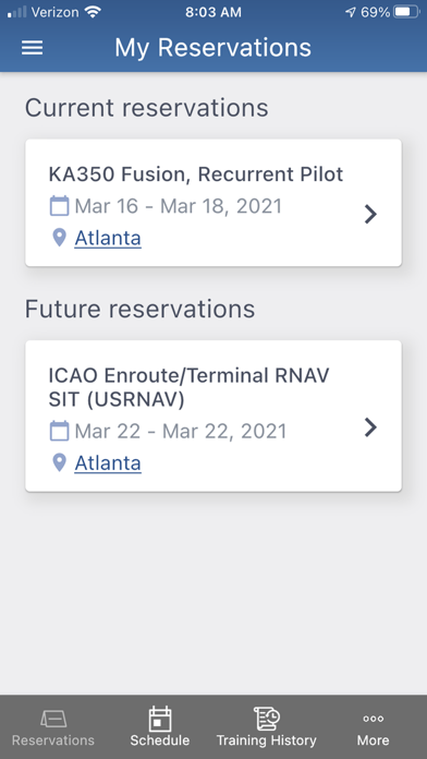 FlightSafety International Screenshot