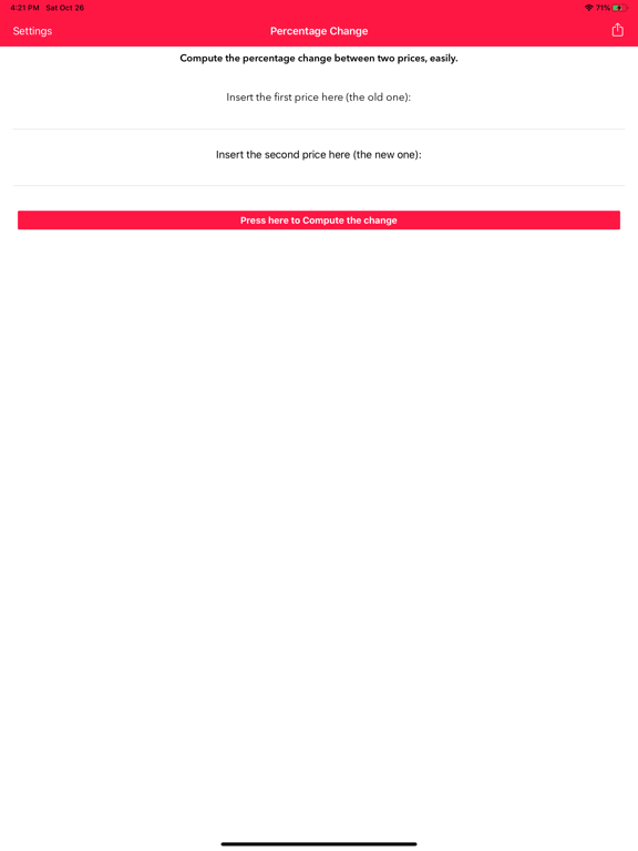 Screenshot #4 pour Percentage Change Calculator