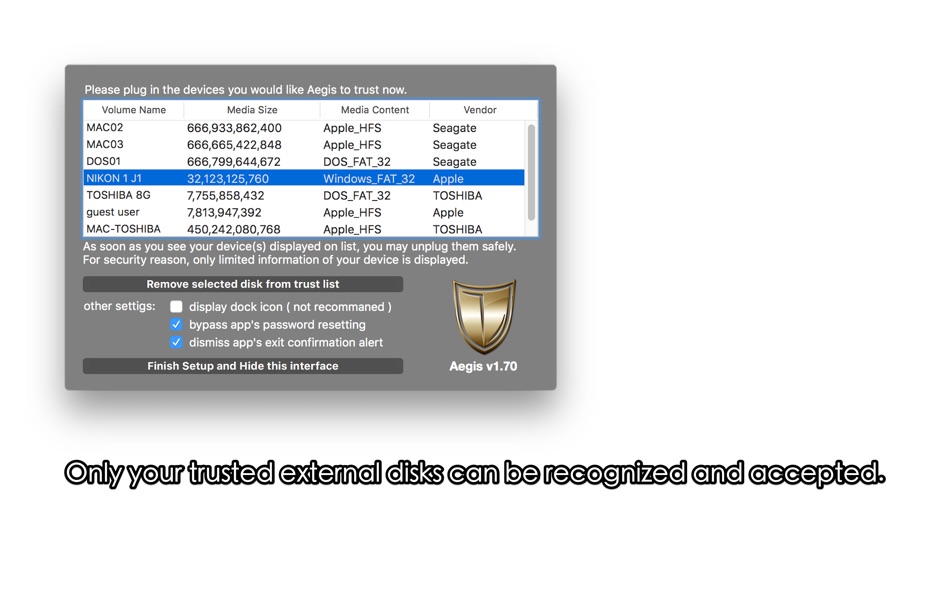 #1. Aegis (macOS) Podle: Jiulong Zhao