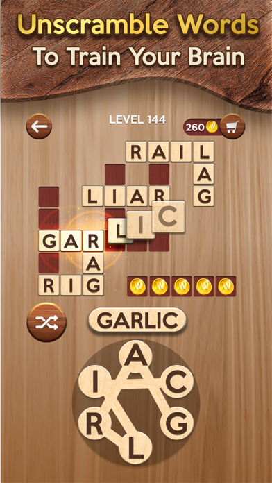 Woody Cross: Word Connect Game Screenshot