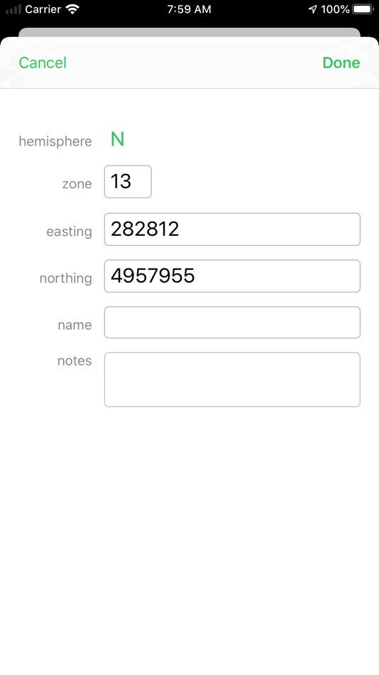 #6. Coordinates (iOS) Podle: Hunt Mountain Software