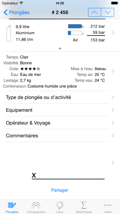 Screenshot #3 pour Dive Log
