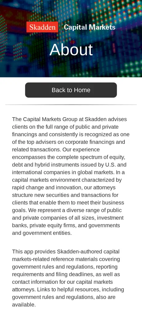 Skadden Capital Markets