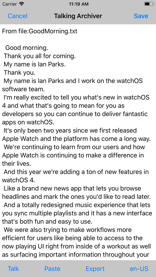 #6. Talking Archiver (iOS) 게시자: 方 沈