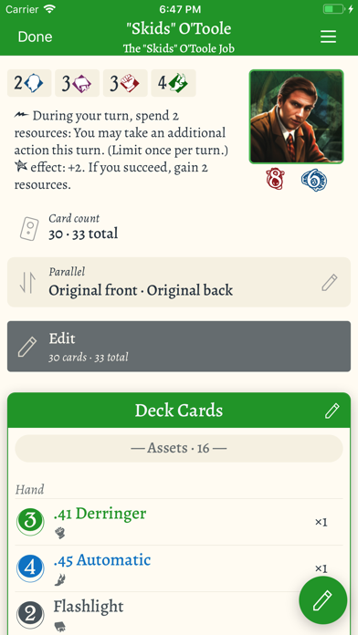 Screenshot #1 pour Arkham Cards