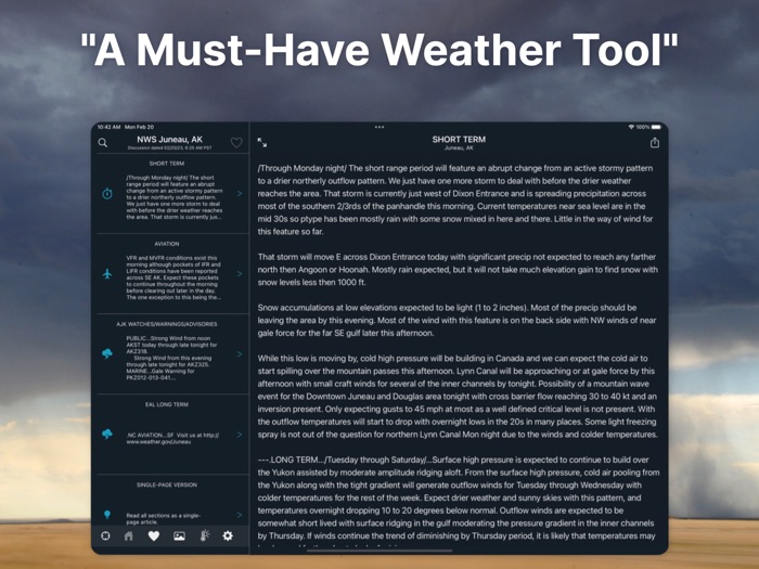 NWS Weather Deep Weather