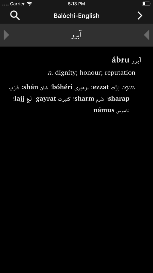 #3. Balochi-English Dictionary (iOS) 由: FOLIE