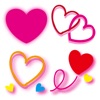 Hearts 3 Stickers icon