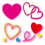Hearts 3 Stickers App Cancel